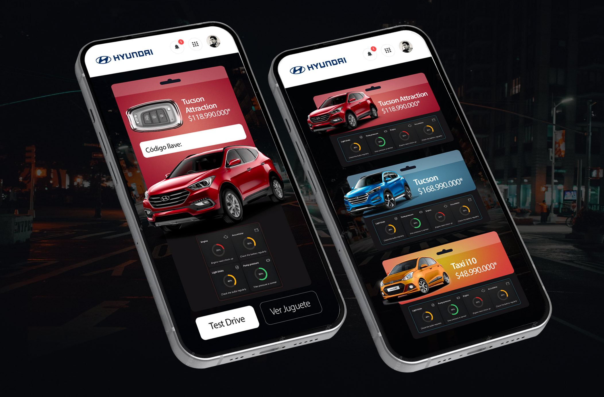 UX/UI mobile - web design - Hyundai - grupoarbol